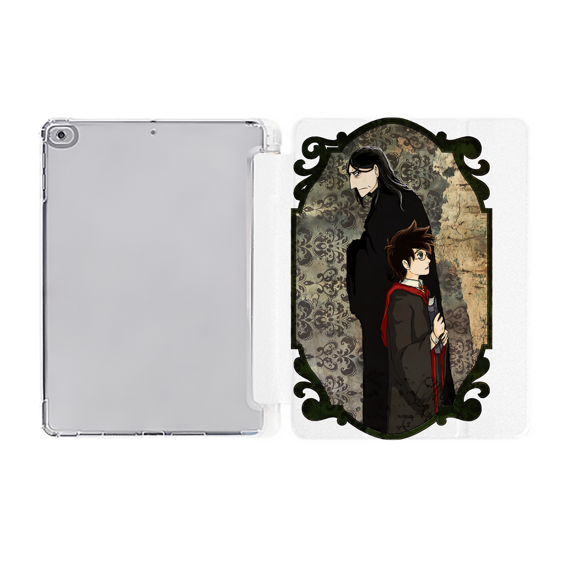 （画像用） Harry Potter ハリー・ポッターシリーズ IPad ケース ペン収納付き 三つ折りスタンド PUレザー×シリコン 対応機種9.5/10.5/10.9インチ